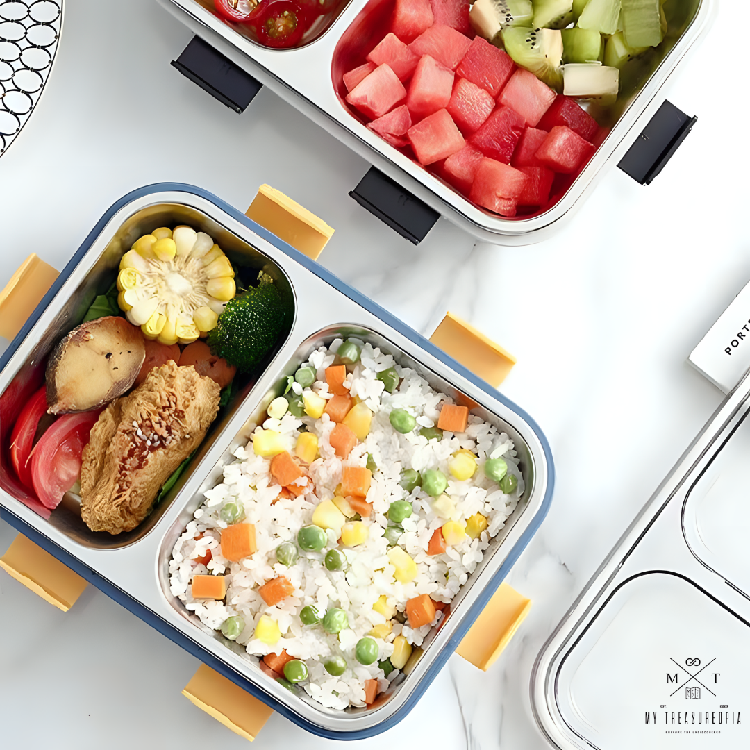 Bright & Beautiful Stainless Steel Lunch Box - 800ML