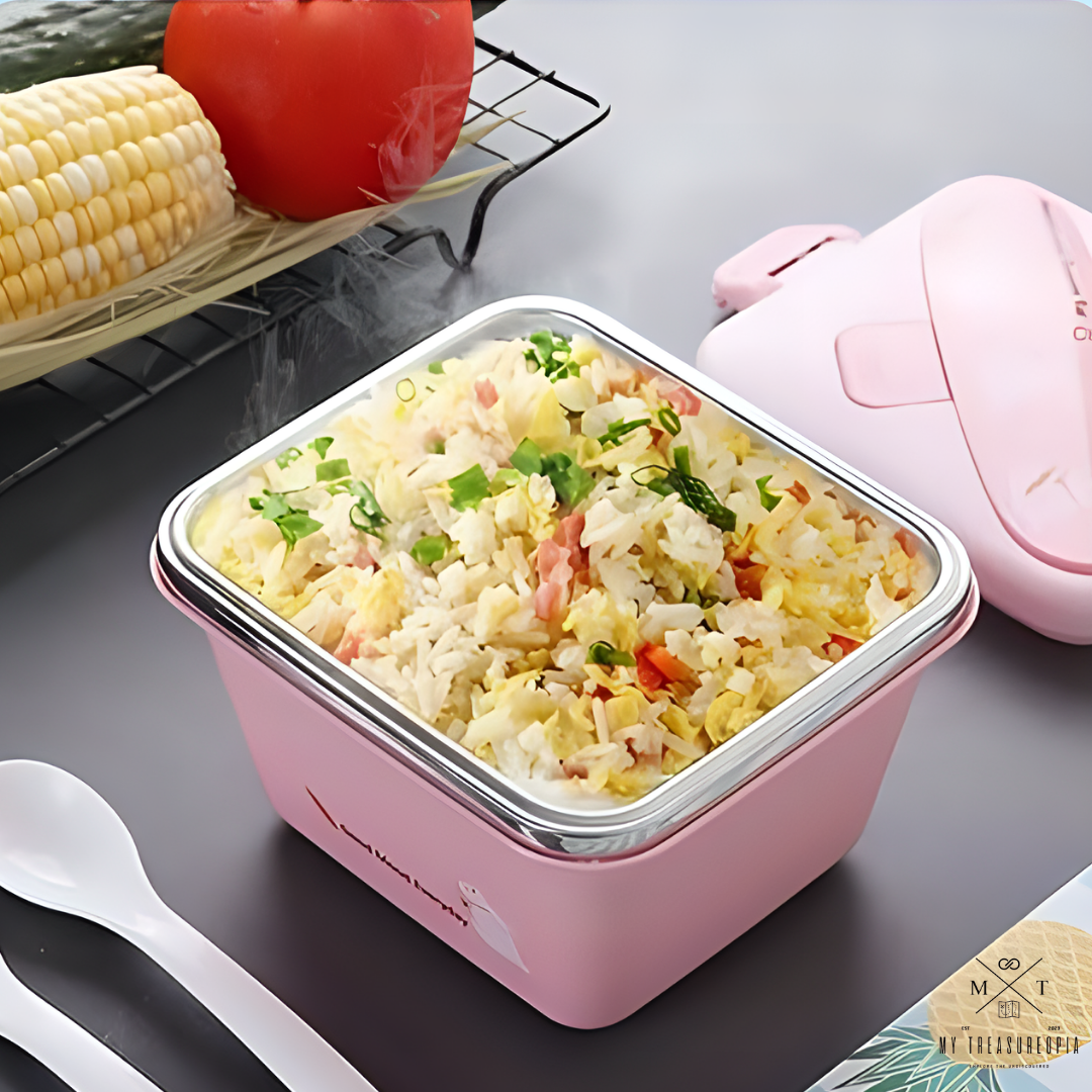 One Bowl Meal Stainless Steel Lunch Box - 650ML