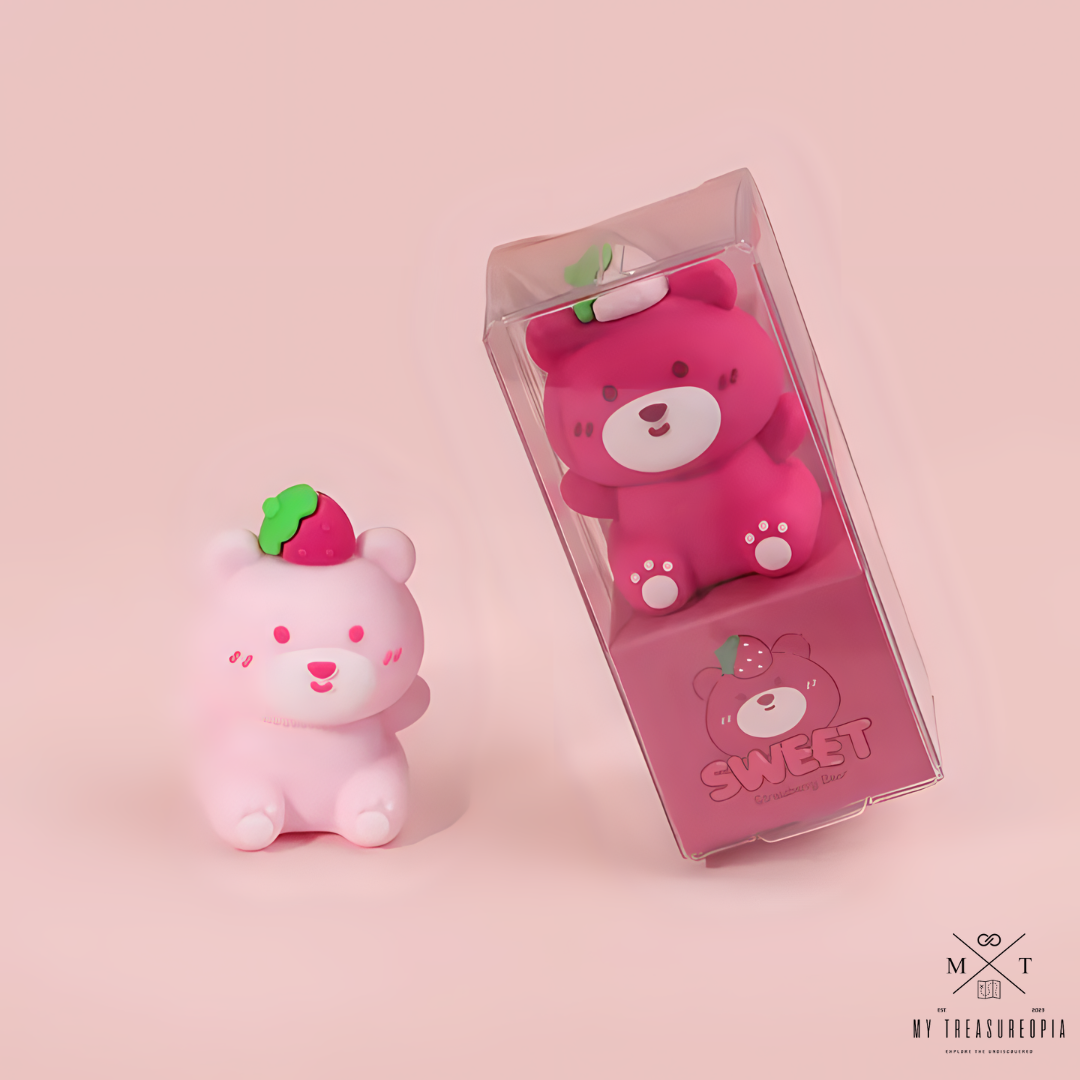 Mini Strawberry Bear Sharpener ( Pack Of 2 )