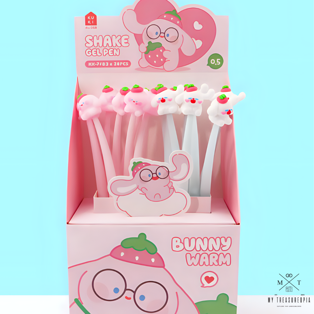 Bunny Gel Pen ( Pack Of 3 Pcs )