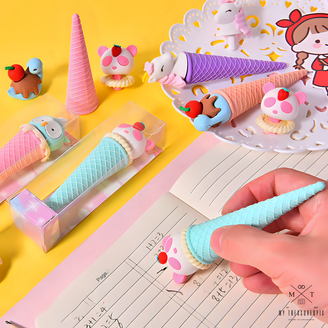 Ice Cream Eraser ( Pack Of 4 )