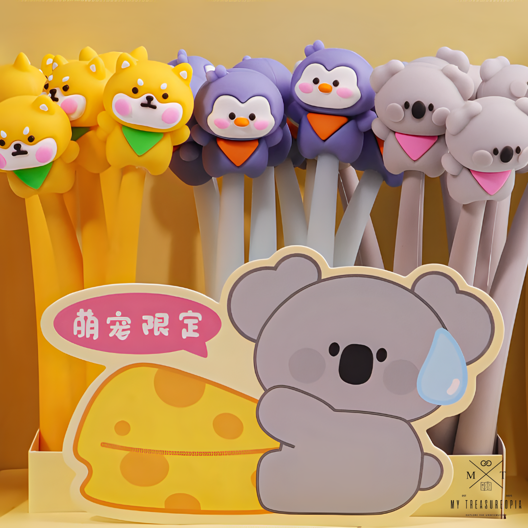 Baby Animal Gel Pen ( Pack Of 3 Pcs )