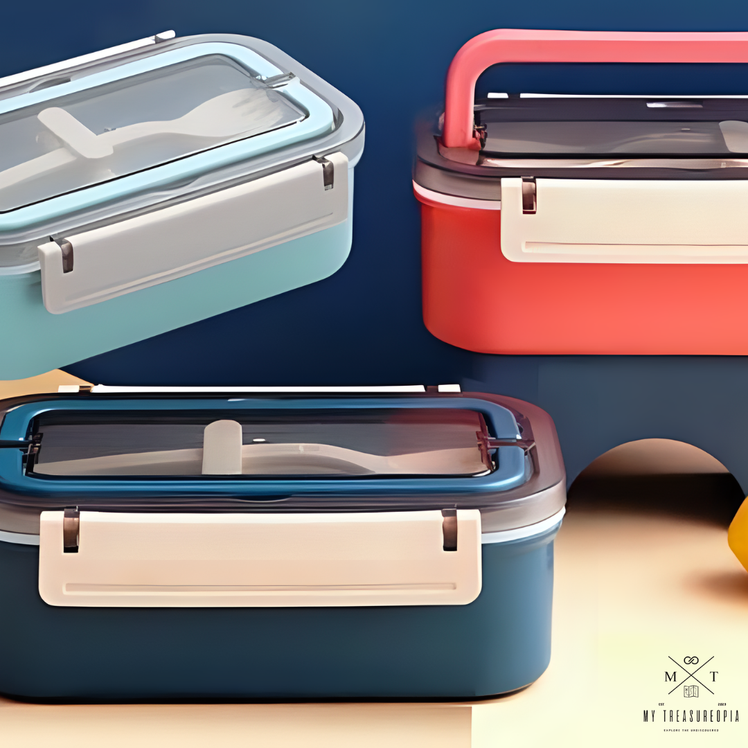 Yum Yum Dual Compartment Stainless Steel Lunch Box -650ML