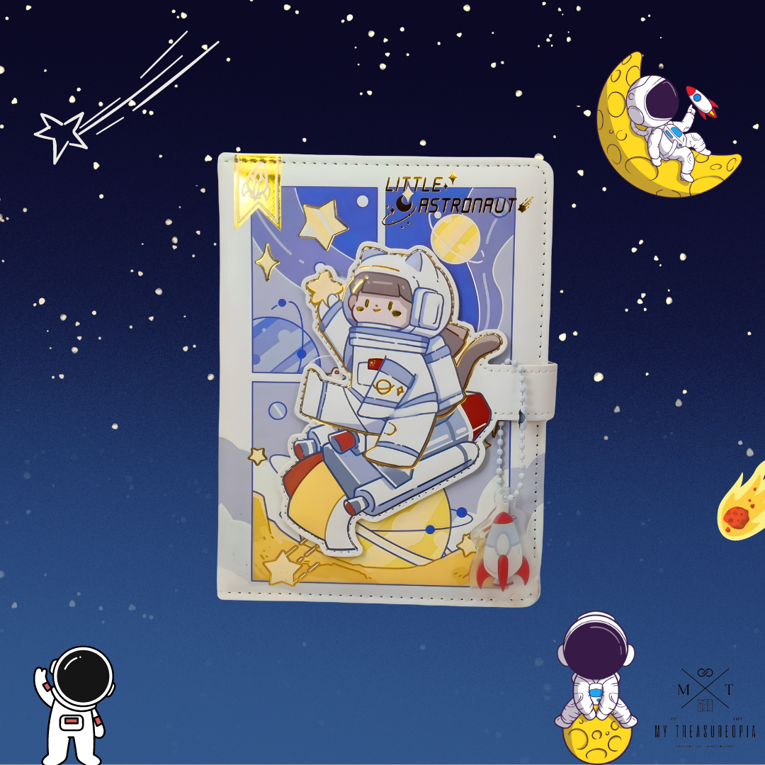 Little Astronaut Diary With Magnetic Buckle