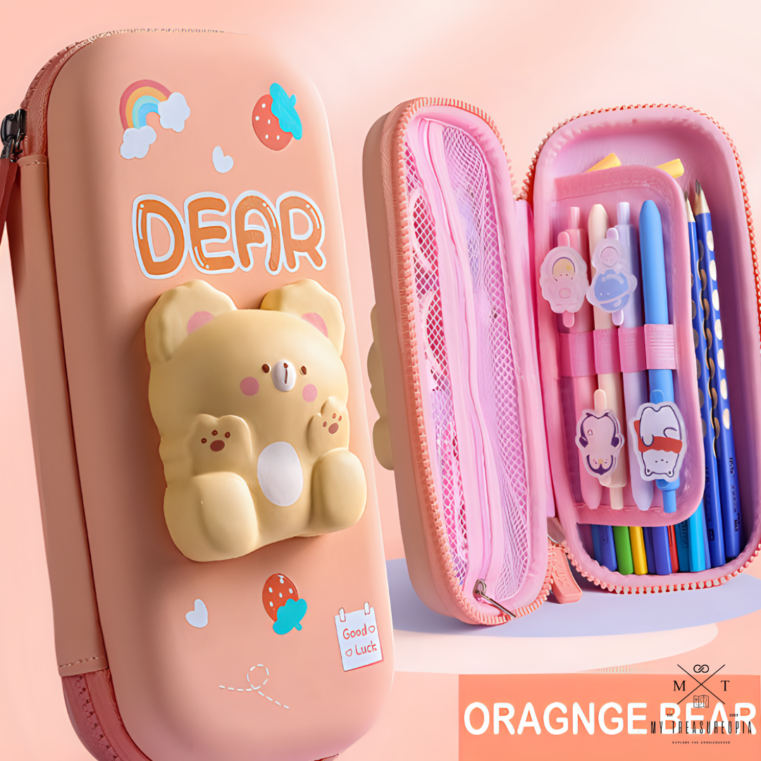 3D Eva Pencil Case With Squishy Baby Animals