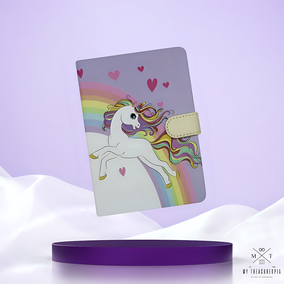 Unicorn Diary With Magnetic Buckle