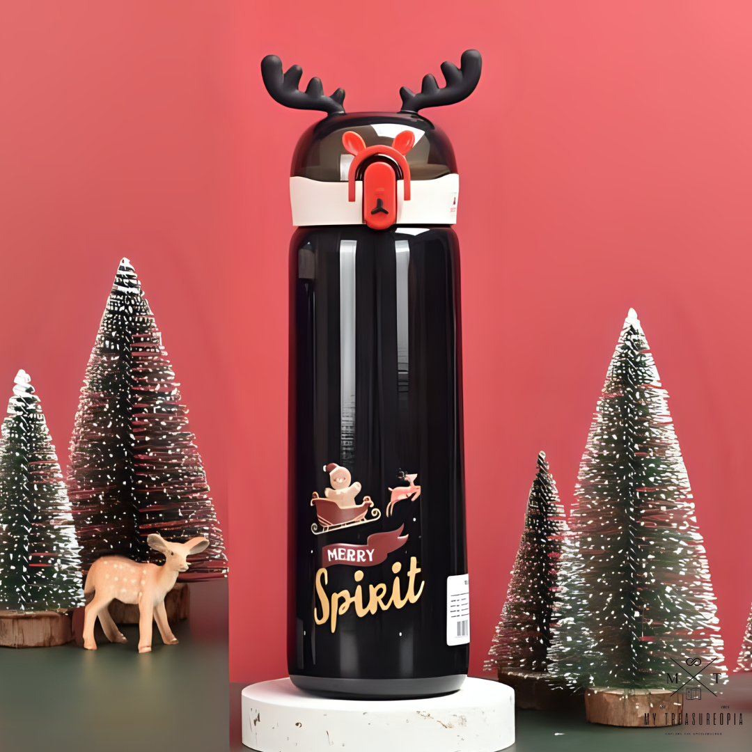 Christmas Season Stainless Steel Water Bottle - 450ML