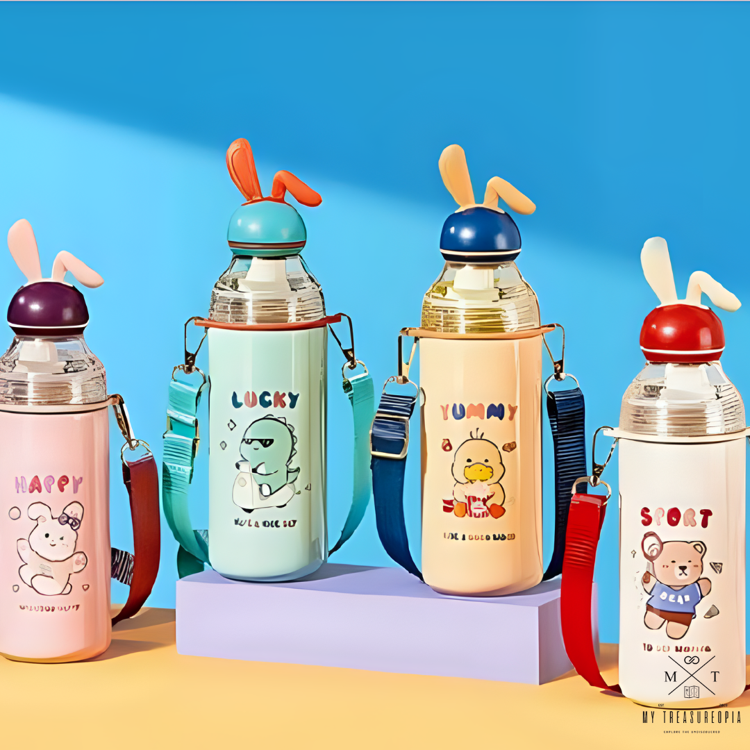 Big Bunny Stainless Steel Sipper Bottle - 540ML