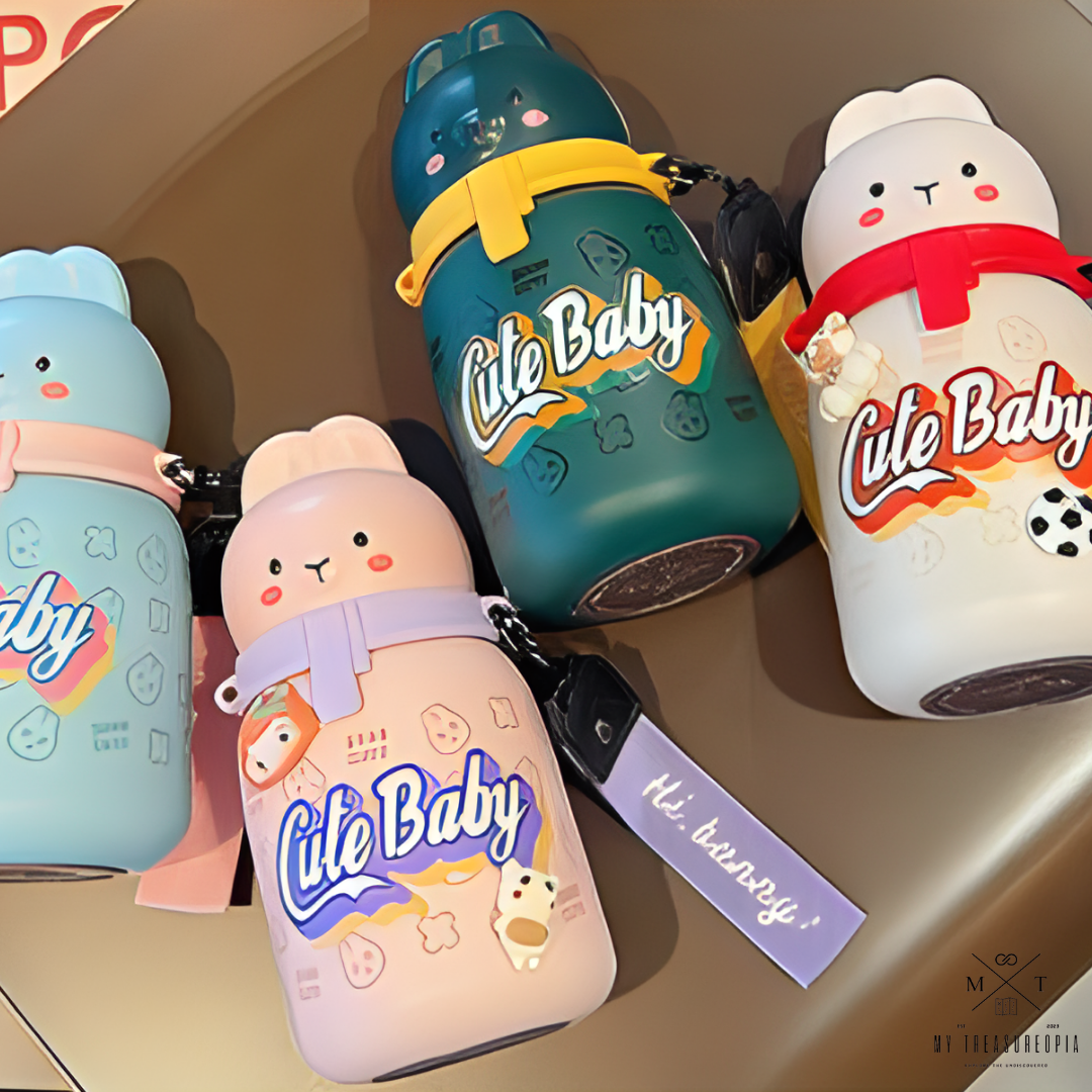 Cute Baby Stainless Steel Vacuum Water Bottle - 350ML