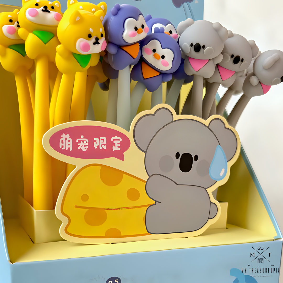 Baby Animal Gel Pen ( Pack Of 3 Pcs )