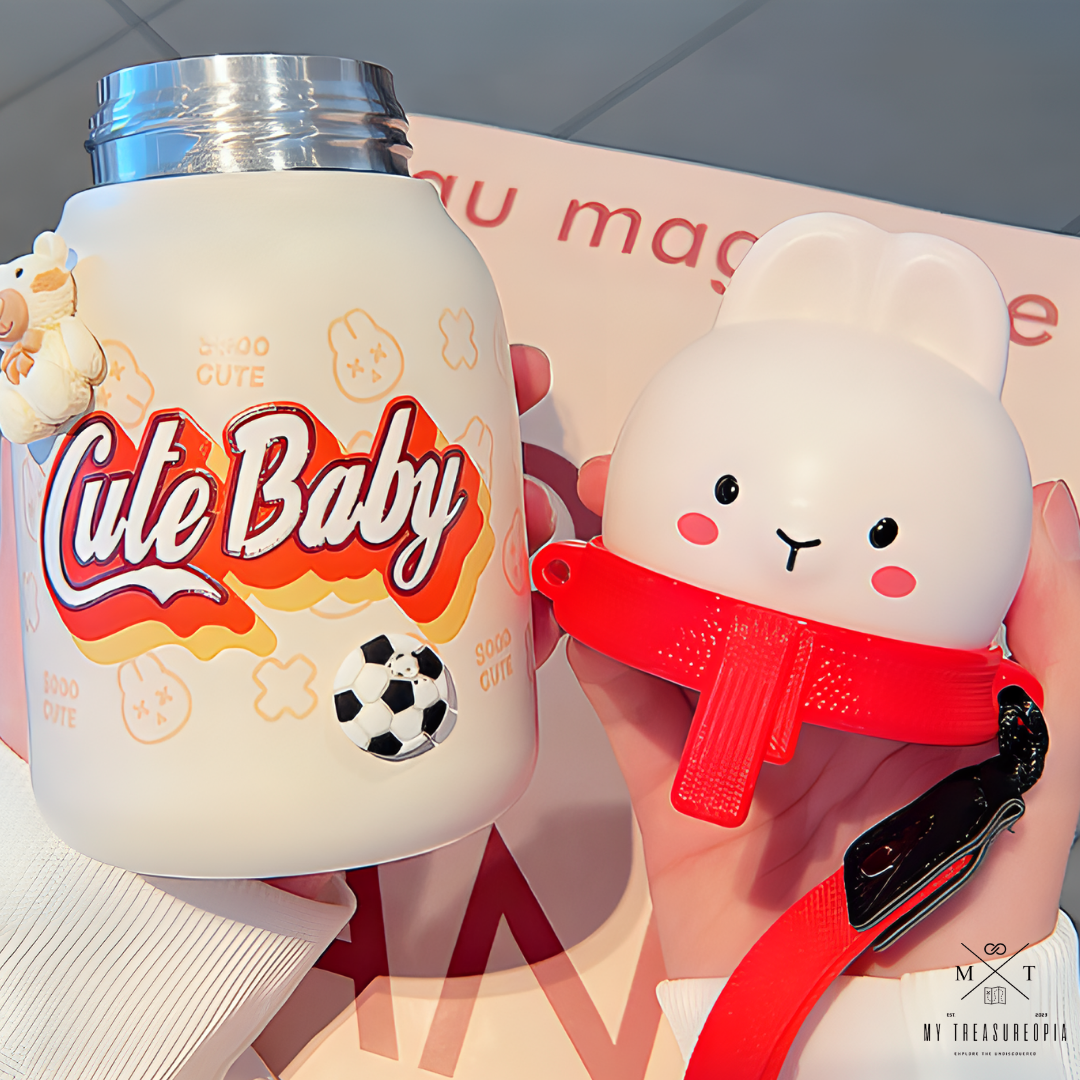 Cute Baby Stainless Steel Vacuum Water Bottle - 350ML