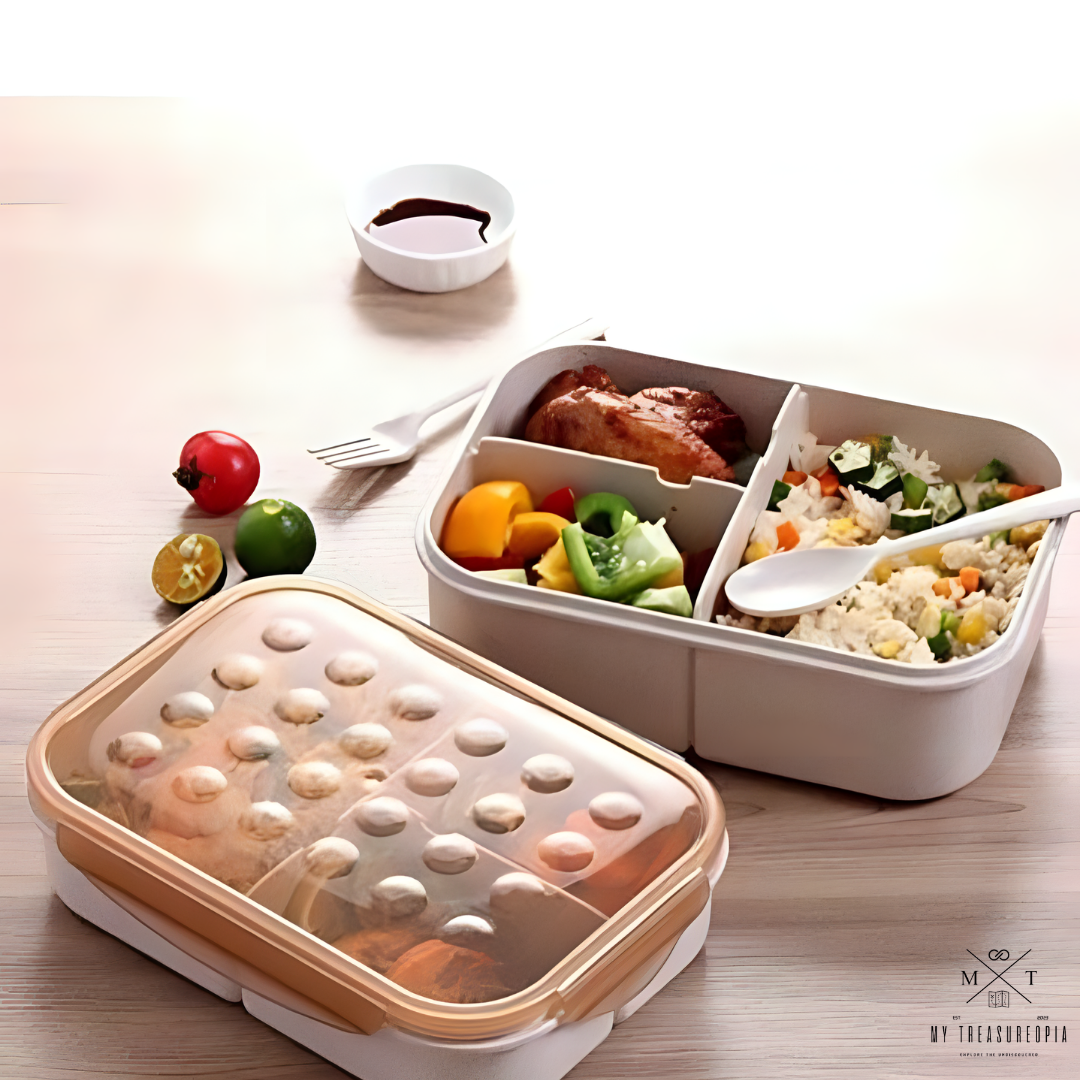 Rasta Pasta 3 Compartment Lunch Box - 1150ML