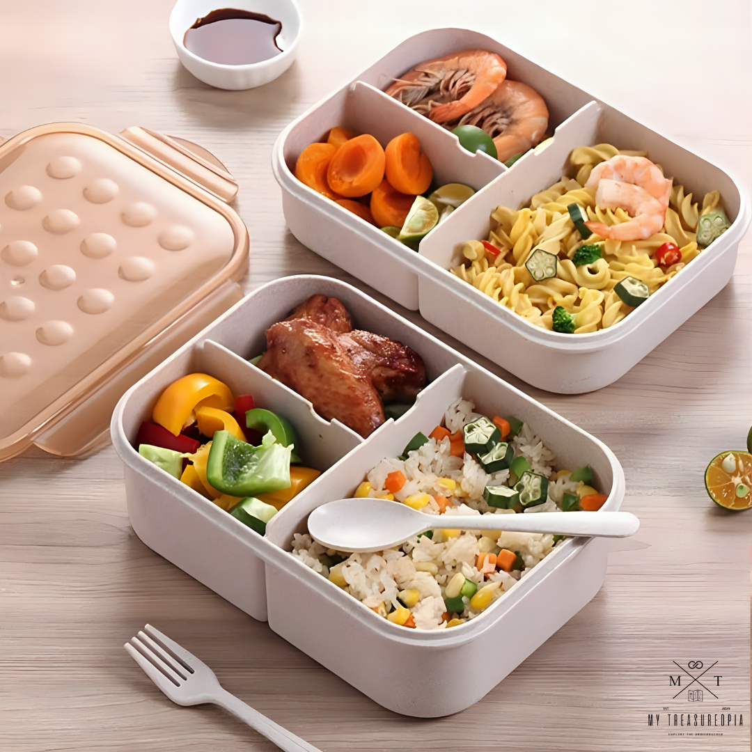 Rasta Pasta 3 Compartment Lunch Box - 1150ML