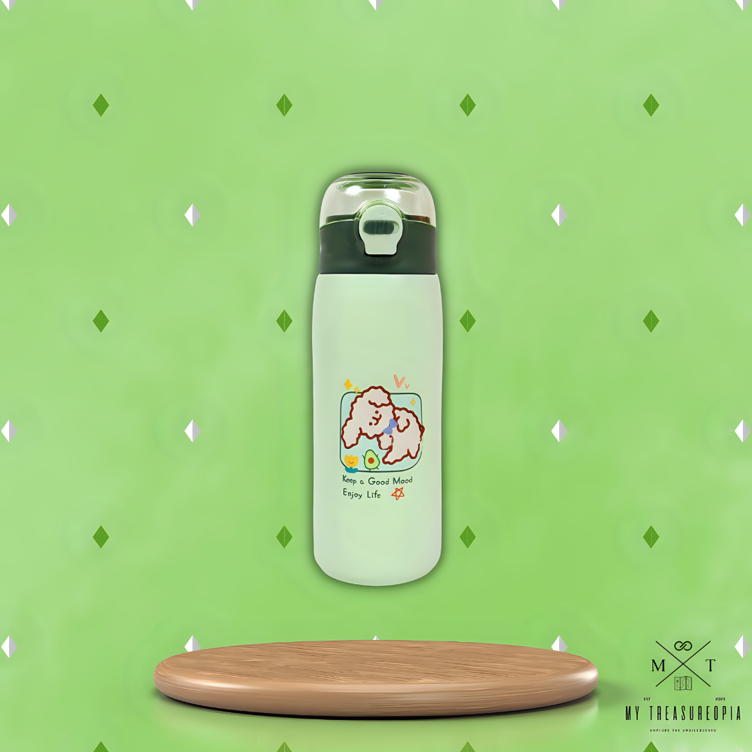 Lazy Animals Stainless Steel Water Bottle - 380ML