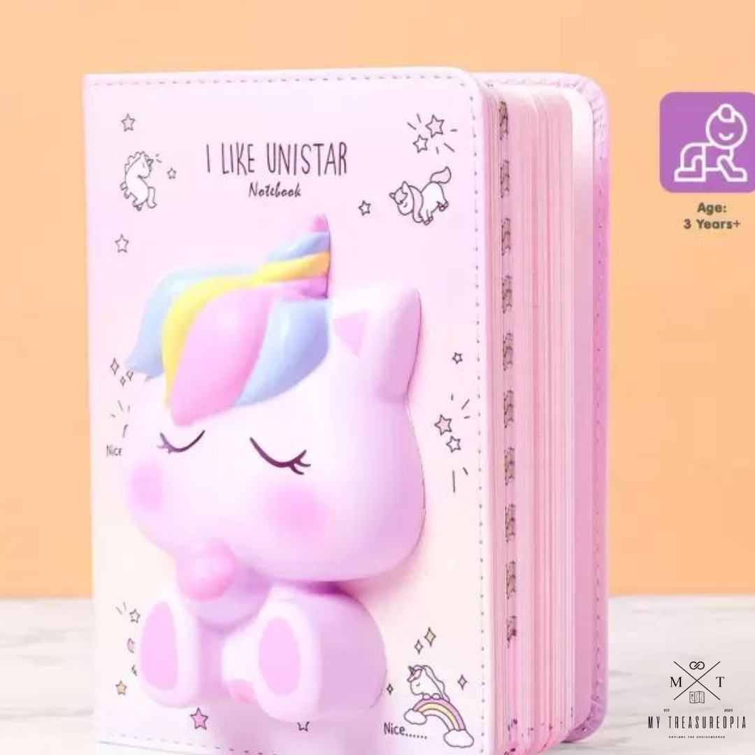 I Like Unicorn Diary With Squishy Toy