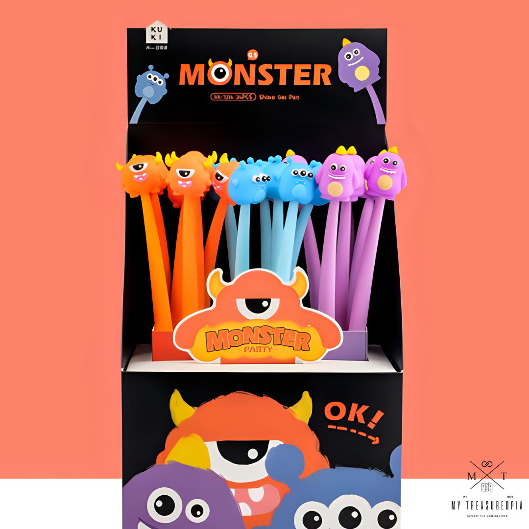 Monster Gel Pen ( Pack Of 3 Pcs )