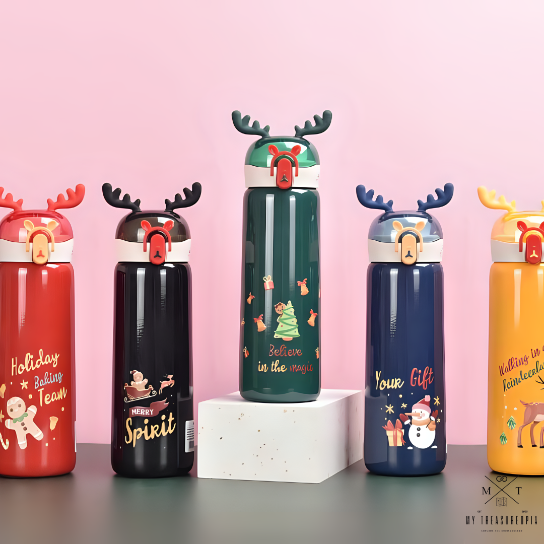 Christmas Season Stainless Steel Water Bottle - 450ML