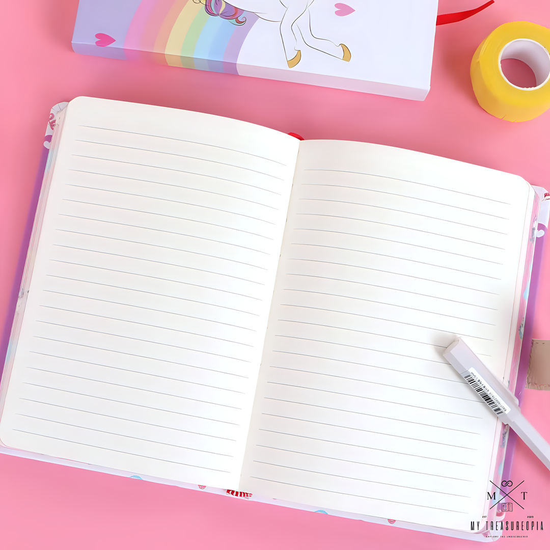 Unicorn Diary With Magnetic Buckle