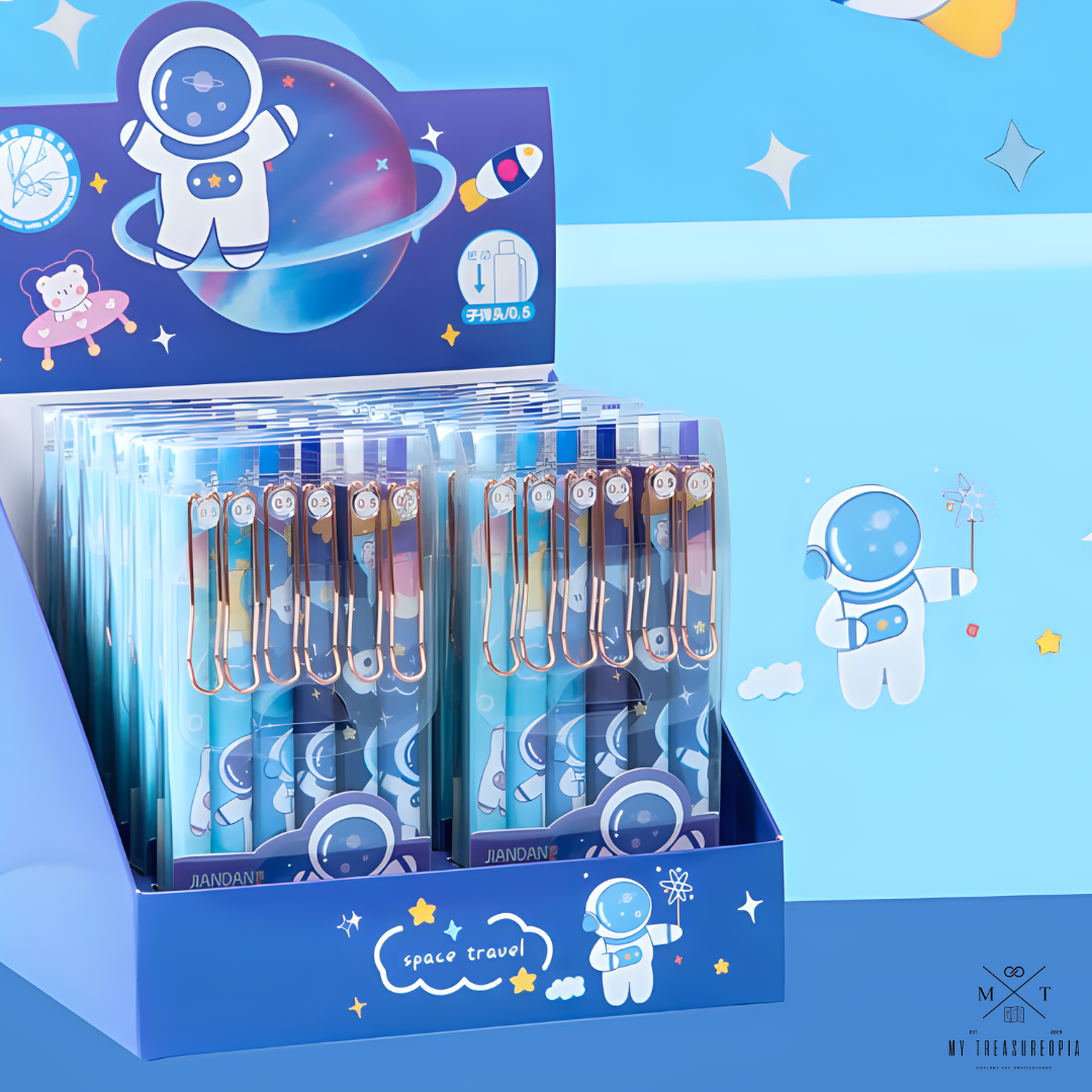 Astronaut Gel Pen Set ( Set Of 6 Pcs )