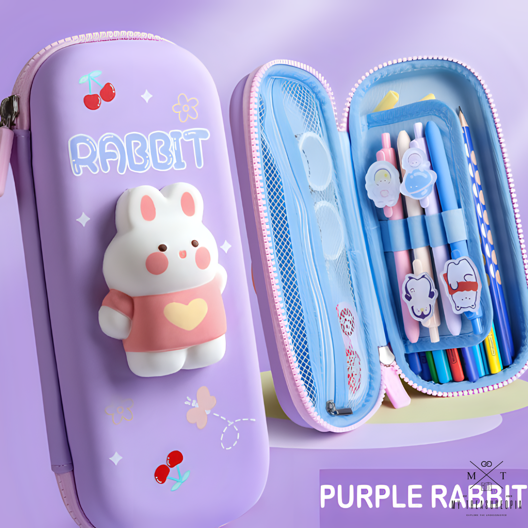 3D Eva Pencil Case With Squishy Baby Animals