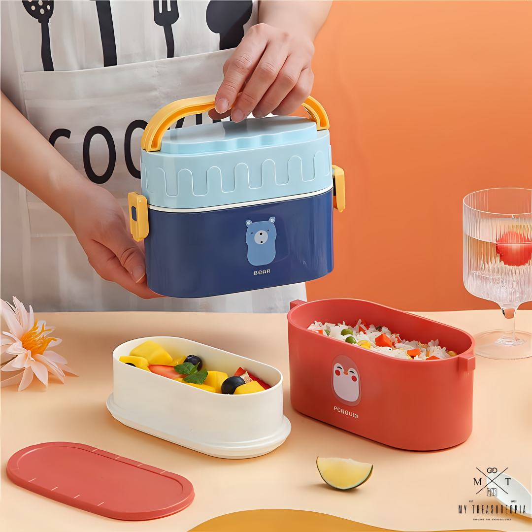 Fuji Kitchen Double Layer Lunch Box - 950ML