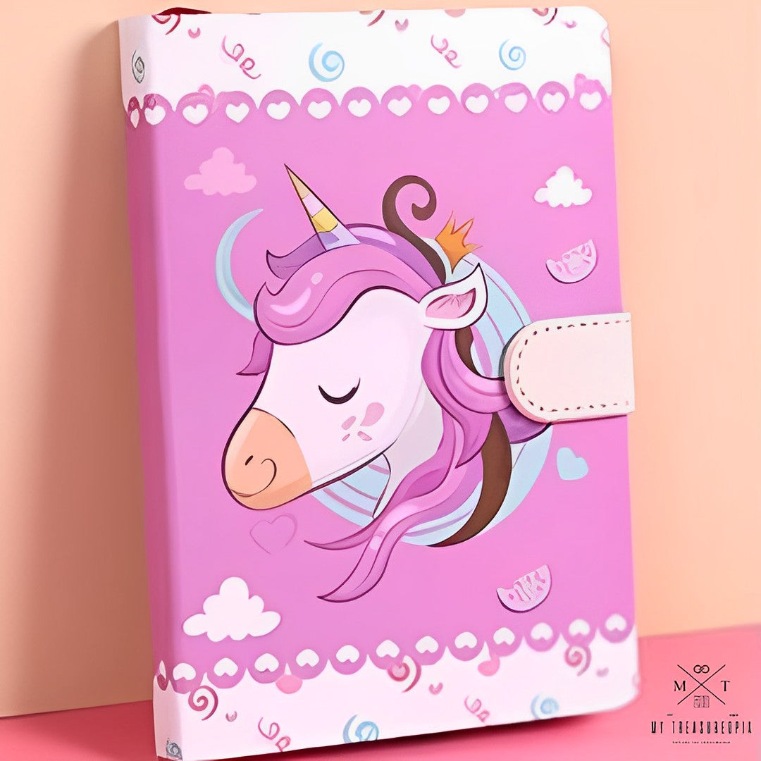 Unicorn Diary With Magnetic Buckle