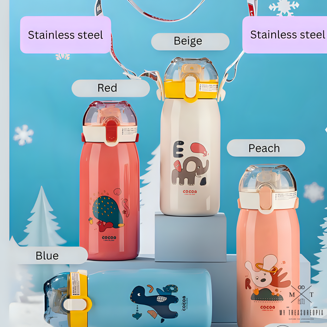 Baby Animals Stainless Steel Vacuum Water Bottle - 530ML