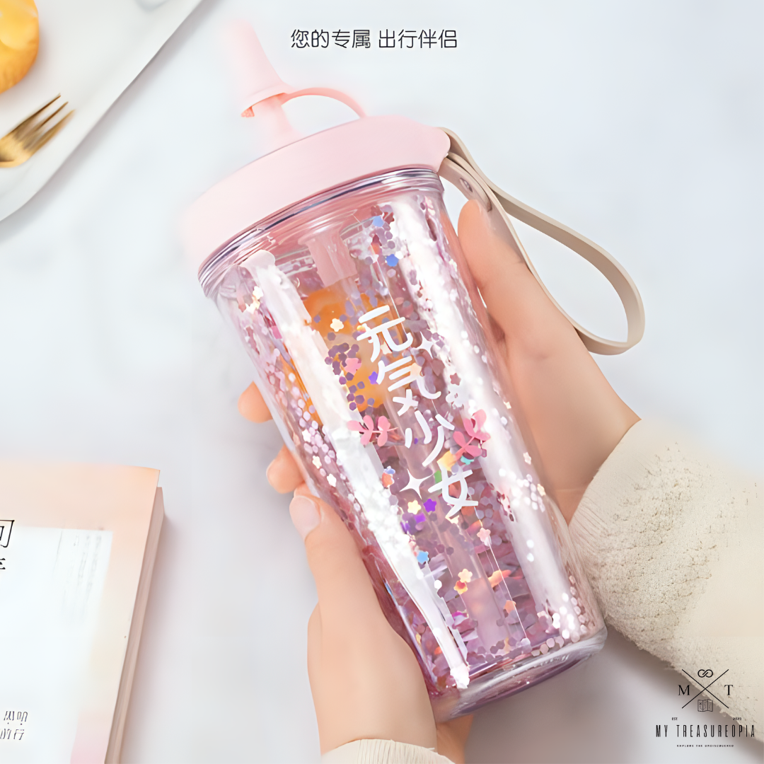 Glitter Sipper Bottle - 400ML