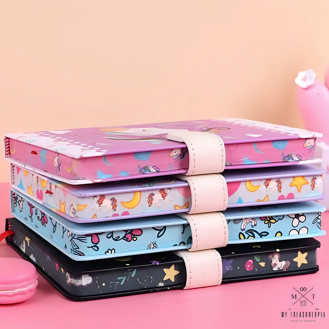 Unicorn Diary With Magnetic Buckle