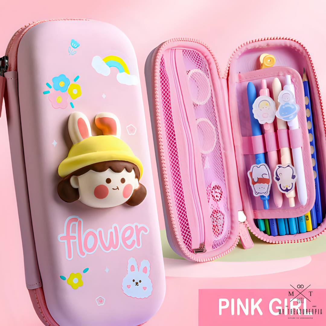 3D Eva Pencil Case With Squishy Baby Animals