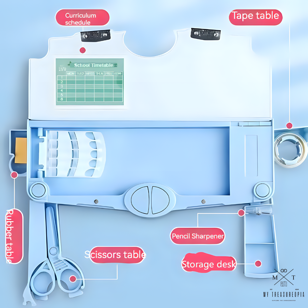 Multifunctional Pencil Box With Pop Out Scissors