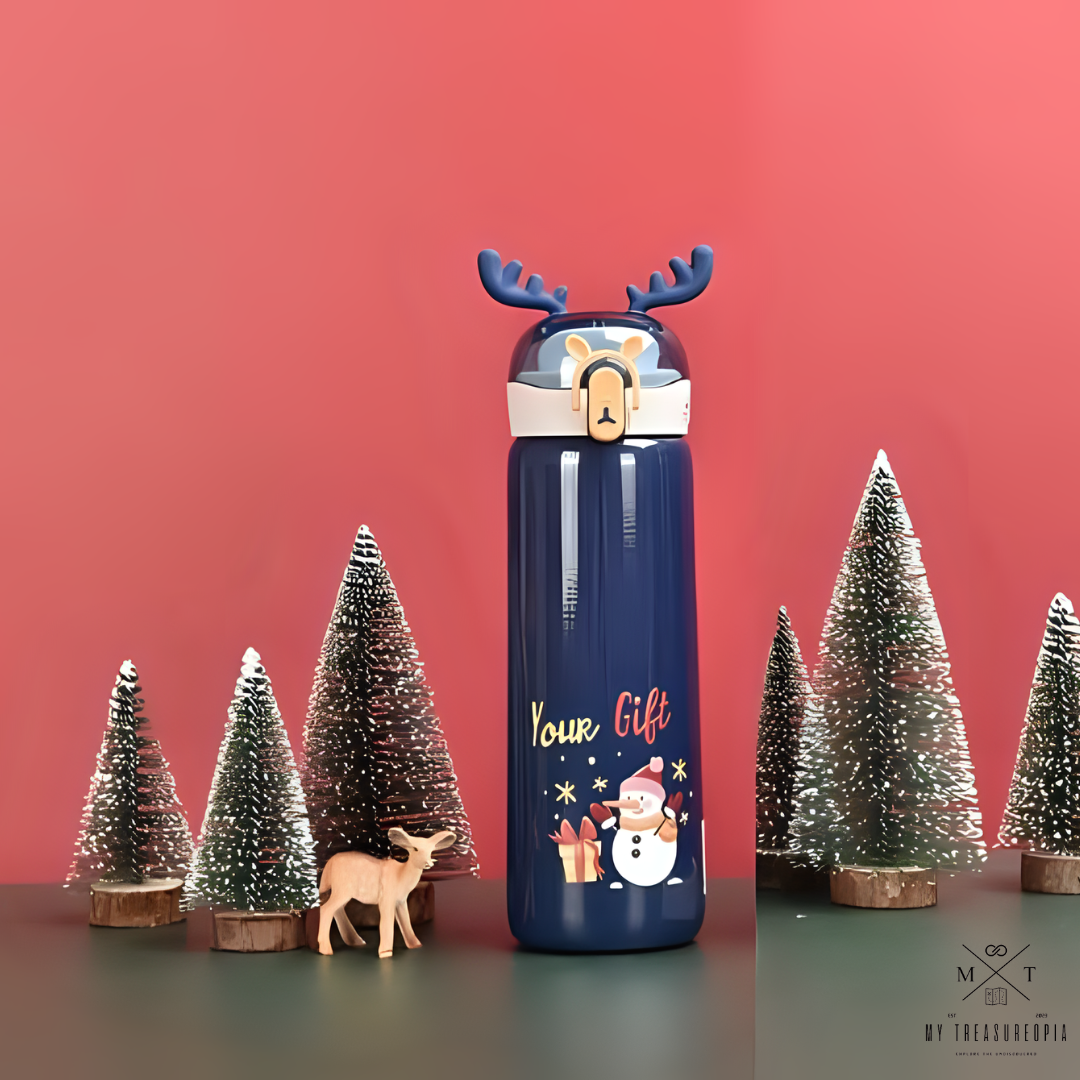 Christmas Season Stainless Steel Water Bottle - 450ML