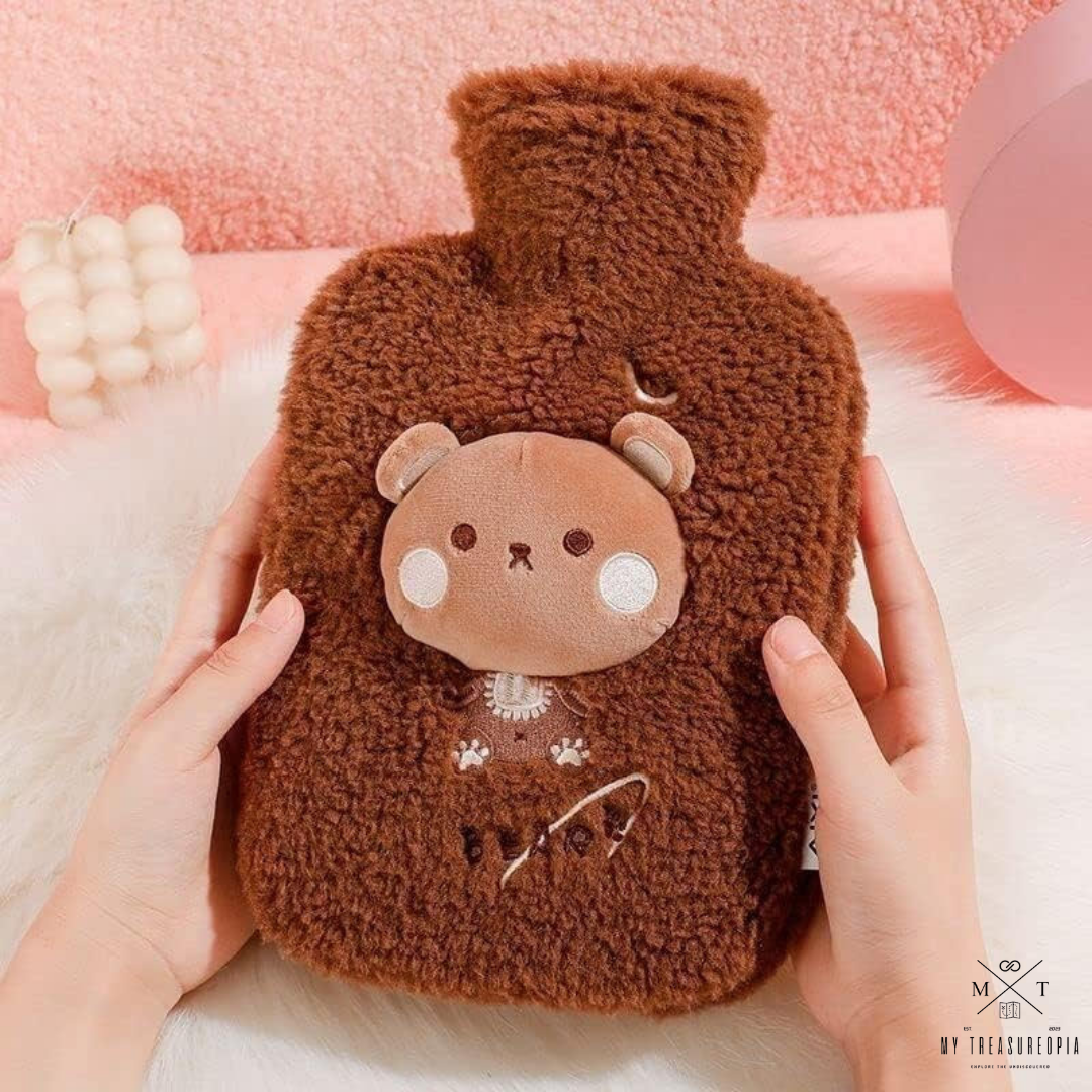 Baby Animals Hot Water Bag With Squishy Toy - 1000ML