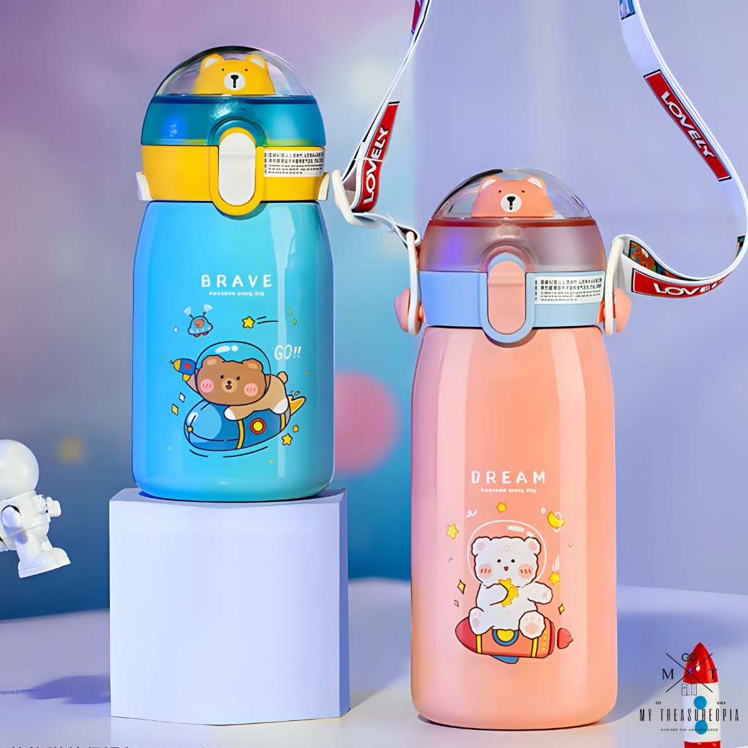 Bear Family Stainless Steel Water Bottle - 530ML