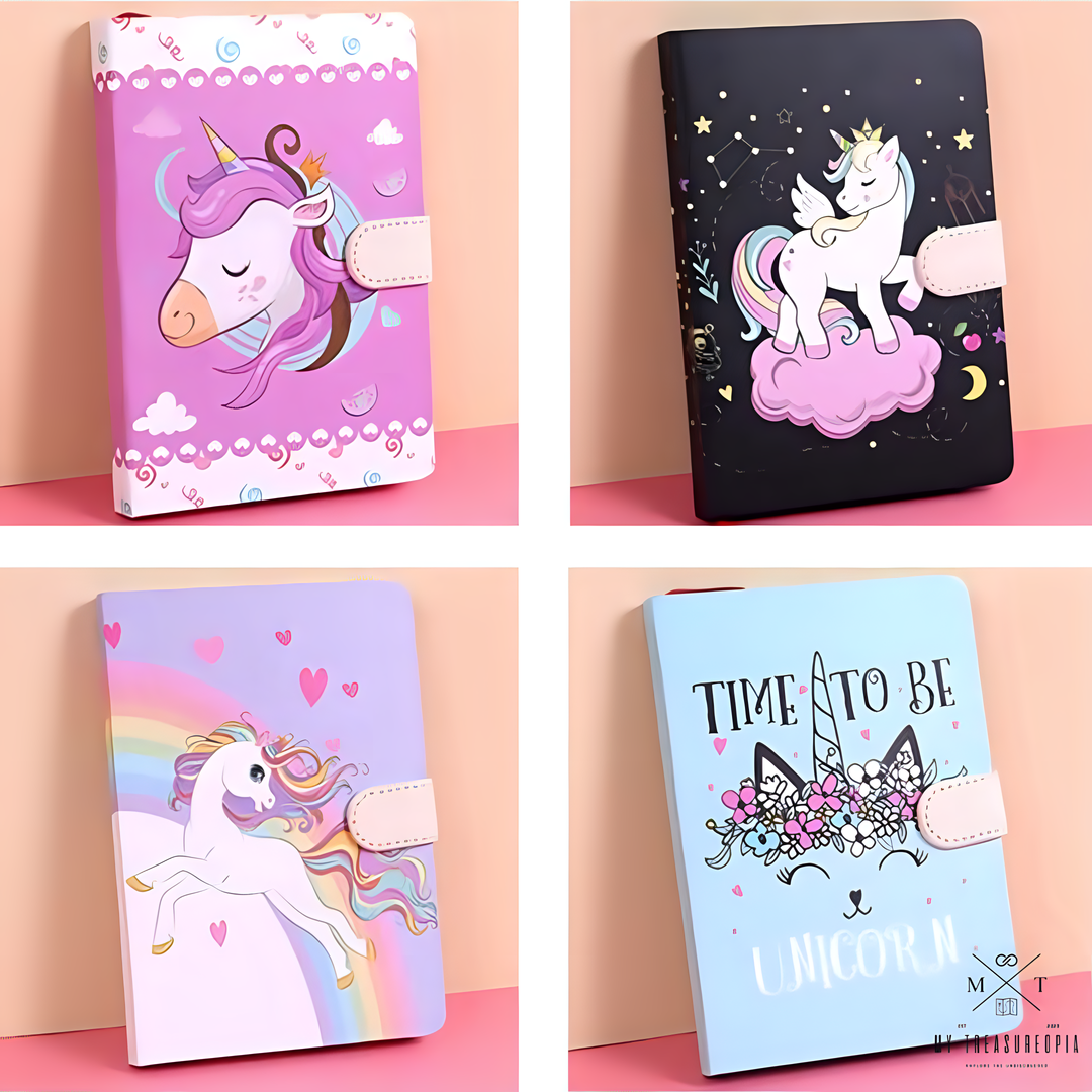 Unicorn Diary With Magnetic Buckle