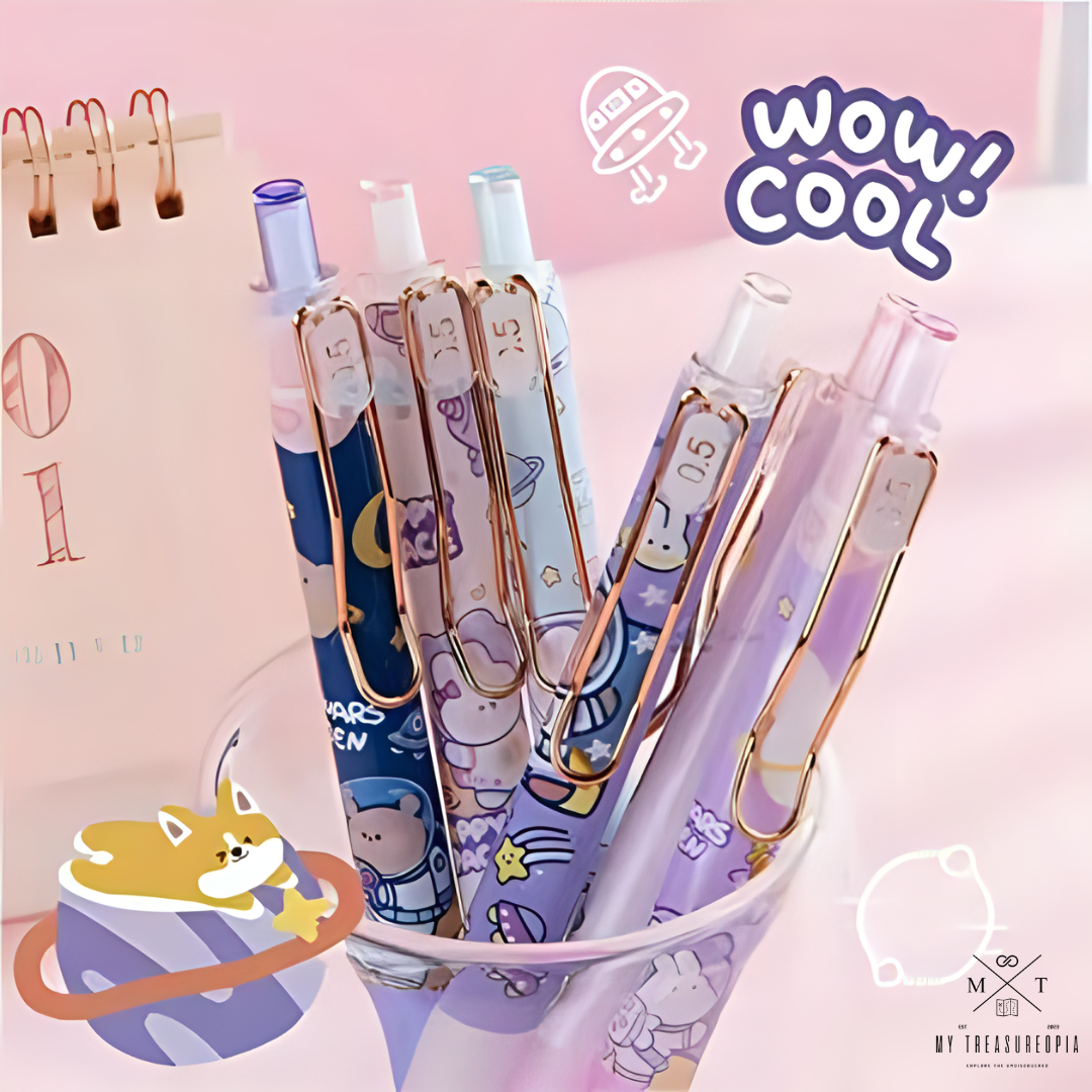 Space Gel Pen Set ( Pack Of 6 Pcs )