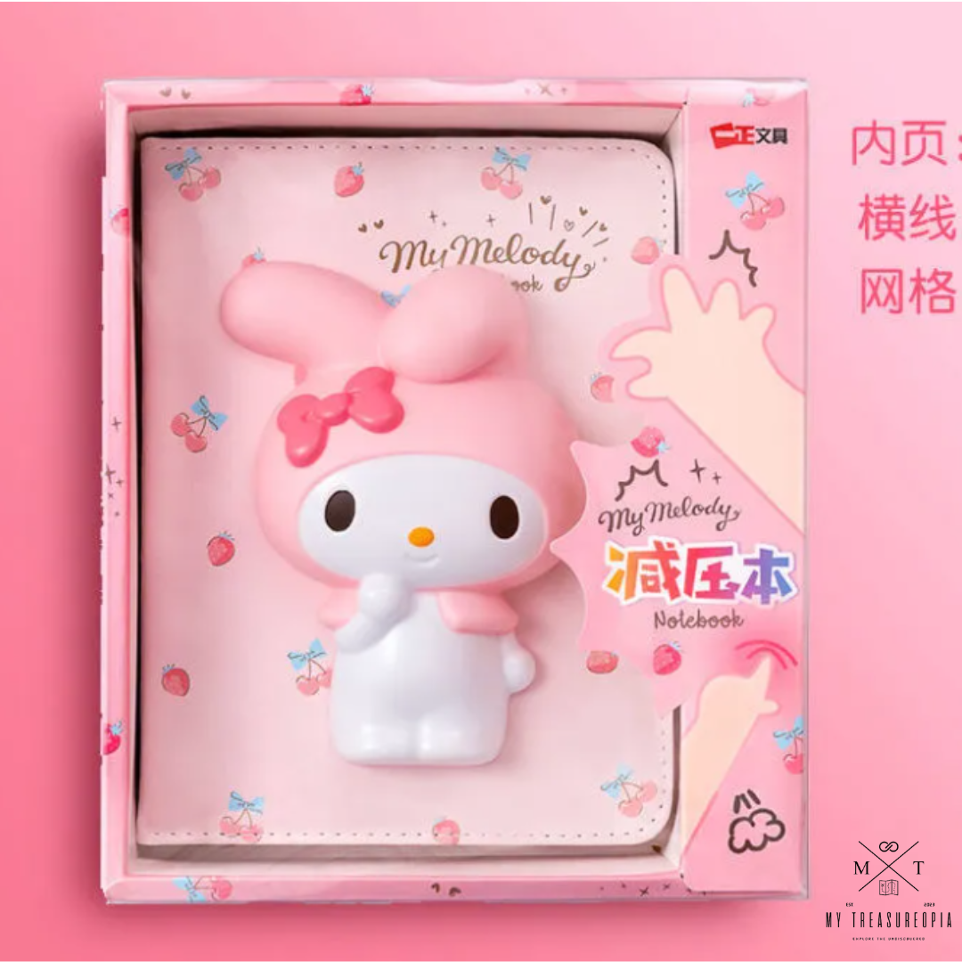 My Melody Bunny Diary With Squishy Toy