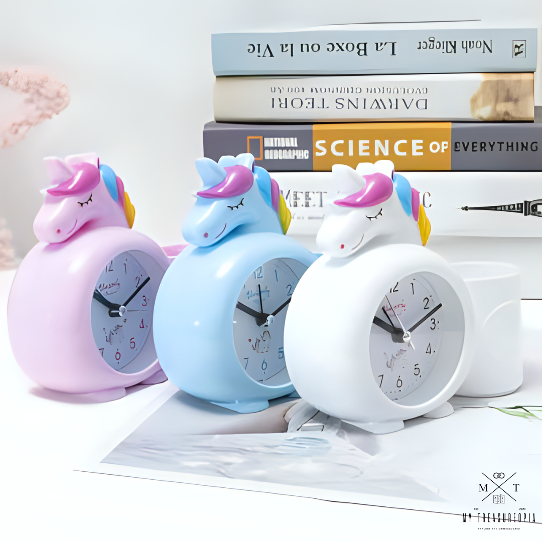 Unicorn Alarm Clock With Pen Holder