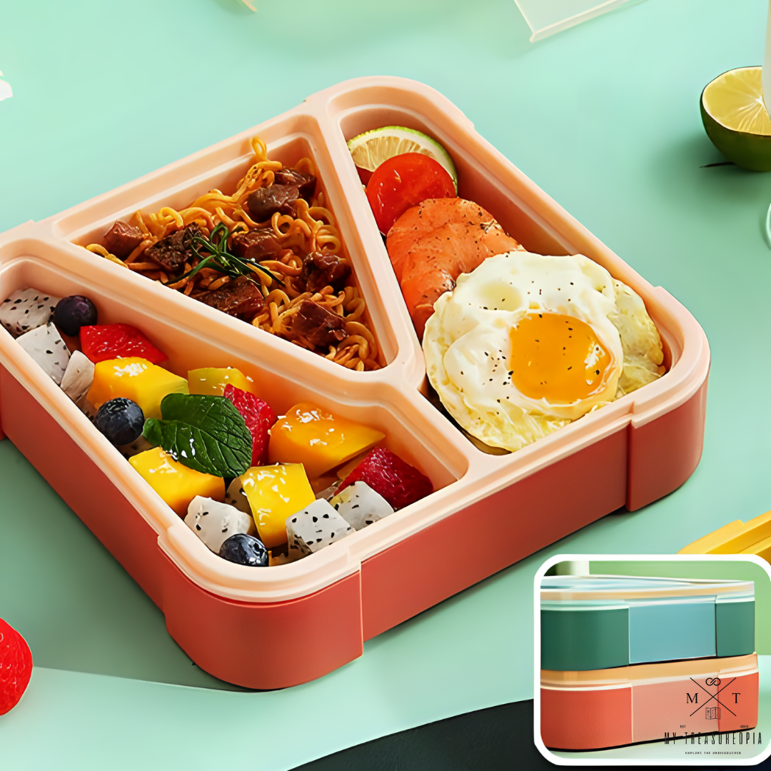 Bistro Triple Compartment Lunch Box - 850ML