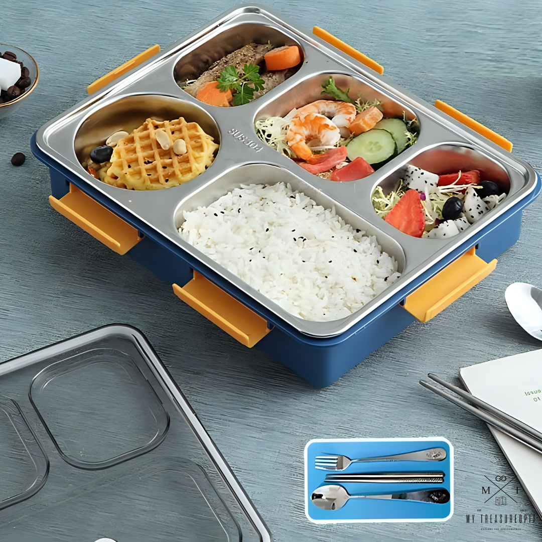 Canto Bento Five Compartment Lunch Box - 1280ML