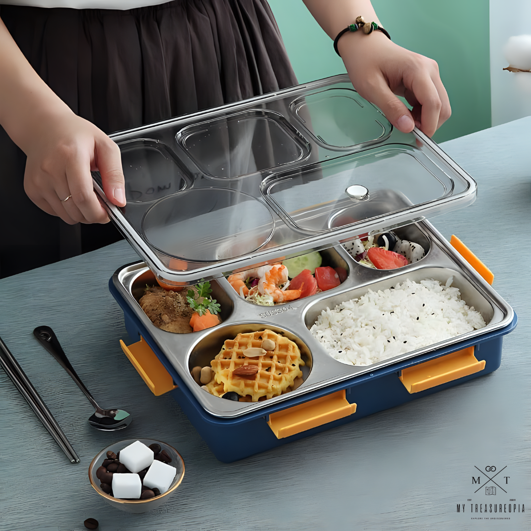 Canto Bento Five Compartment Lunch Box - 1280ML