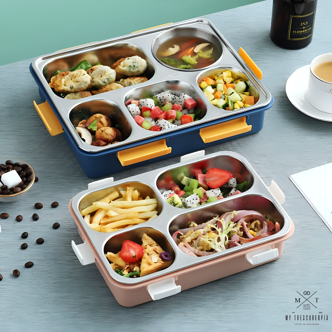 Canto Bento Five Compartment Lunch Box - 1280ML