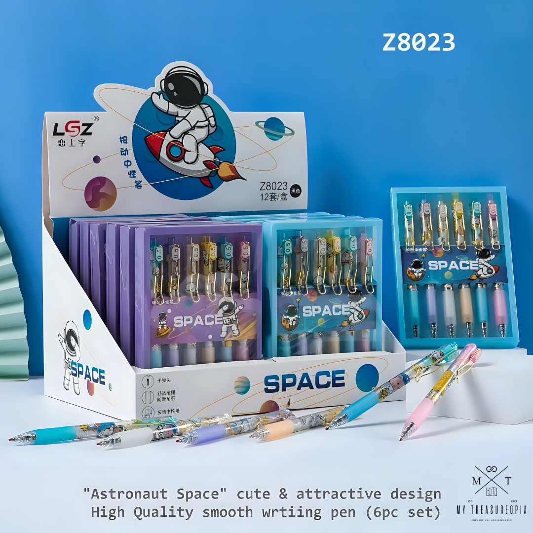 Space Gel Pen Set ( Pack Of 6 Pcs )