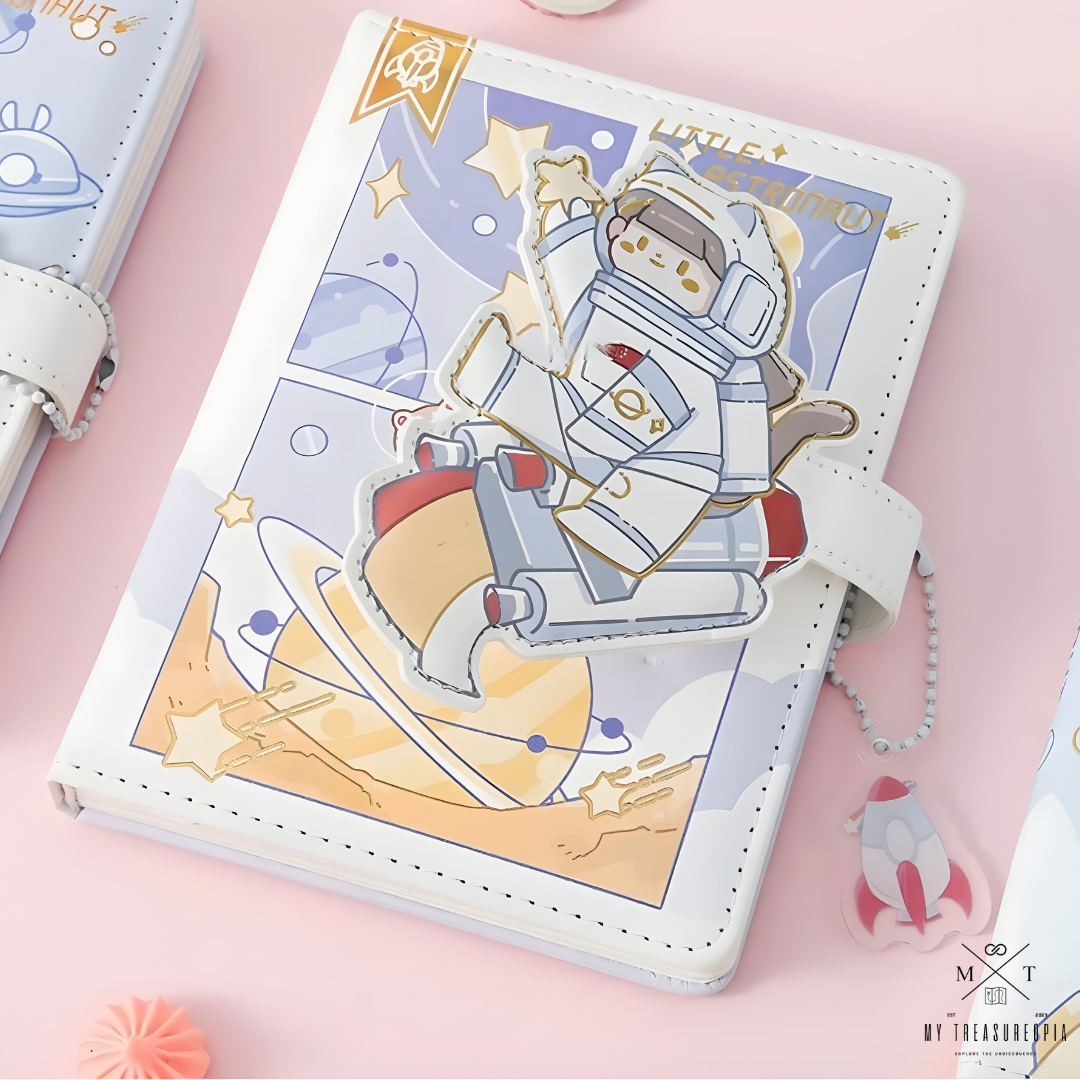 Little Astronaut Diary With Magnetic Buckle