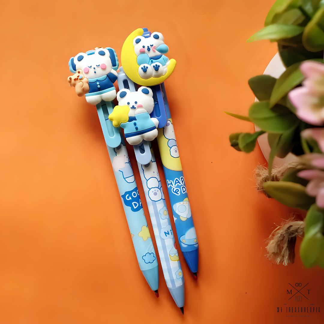 Happy Day Ball Point Pen ( Pack Of 3 Pcs )