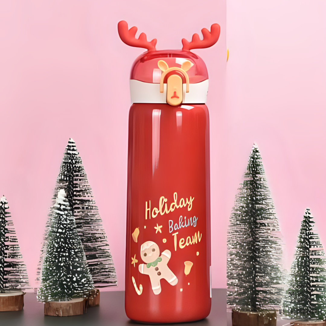 Christmas Season Stainless Steel Water Bottle - 450ML