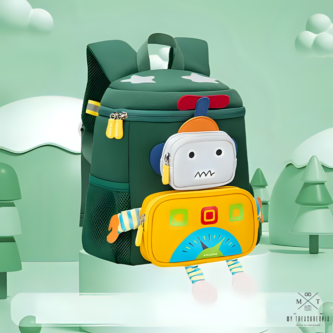 My Dear 3D Robot School Bag