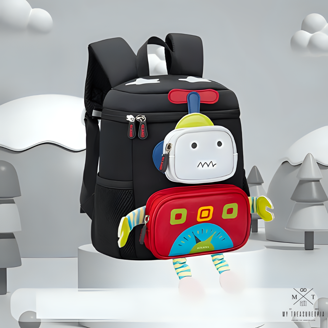 My Dear 3D Robot School Bag