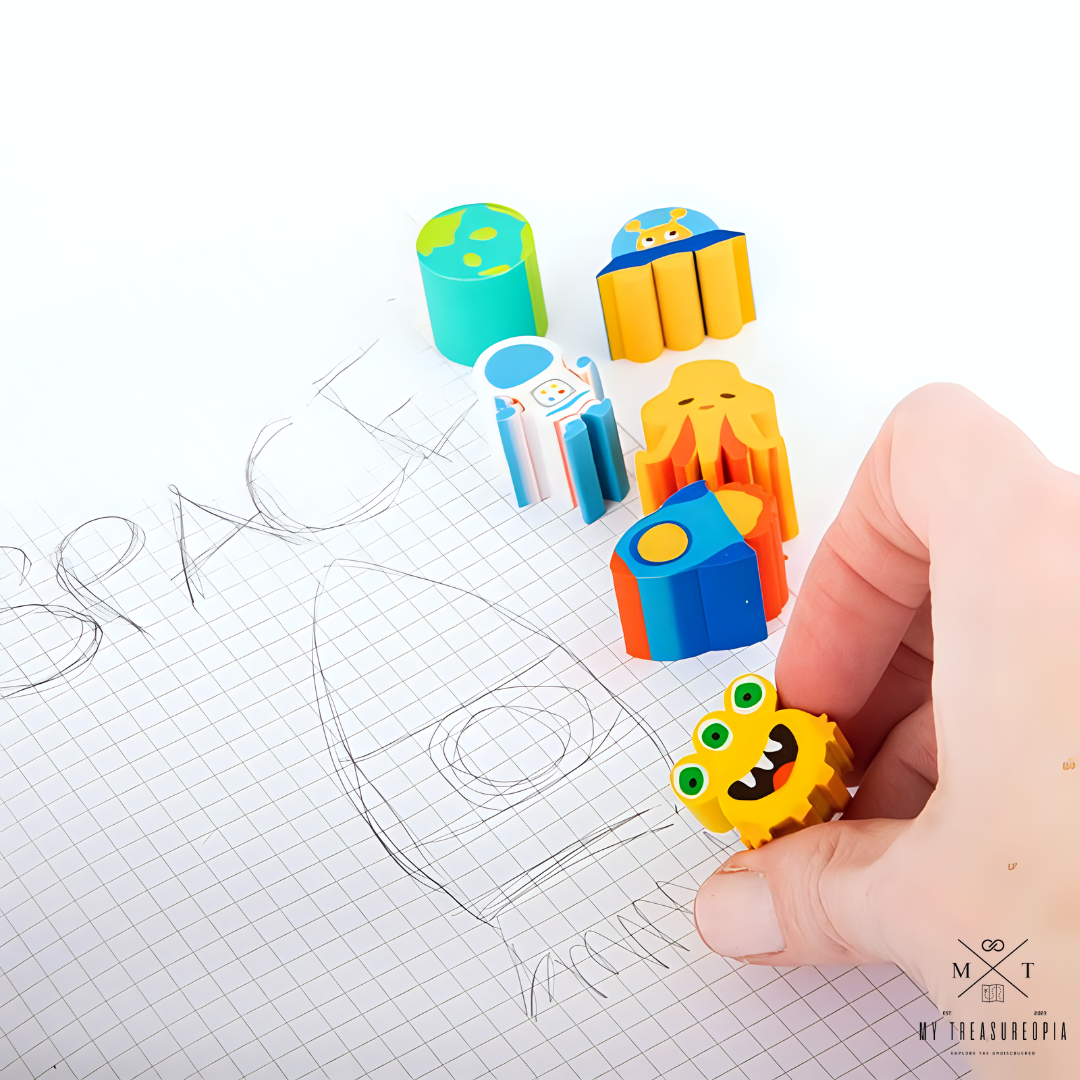 Space Eraser Box ( Box Contains 6 Pcs Eraser )