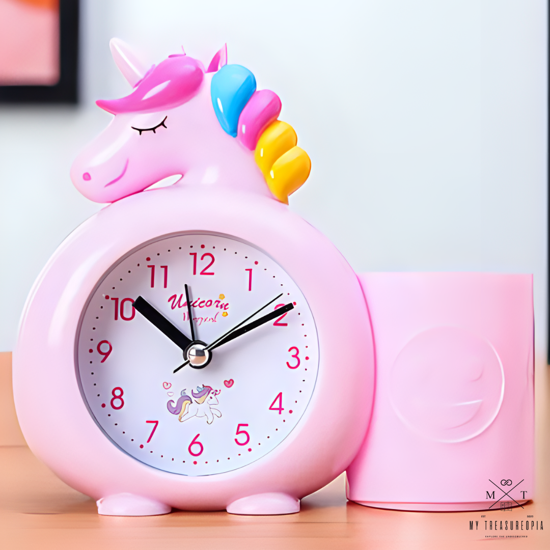 Unicorn Alarm Clock With Pen Holder